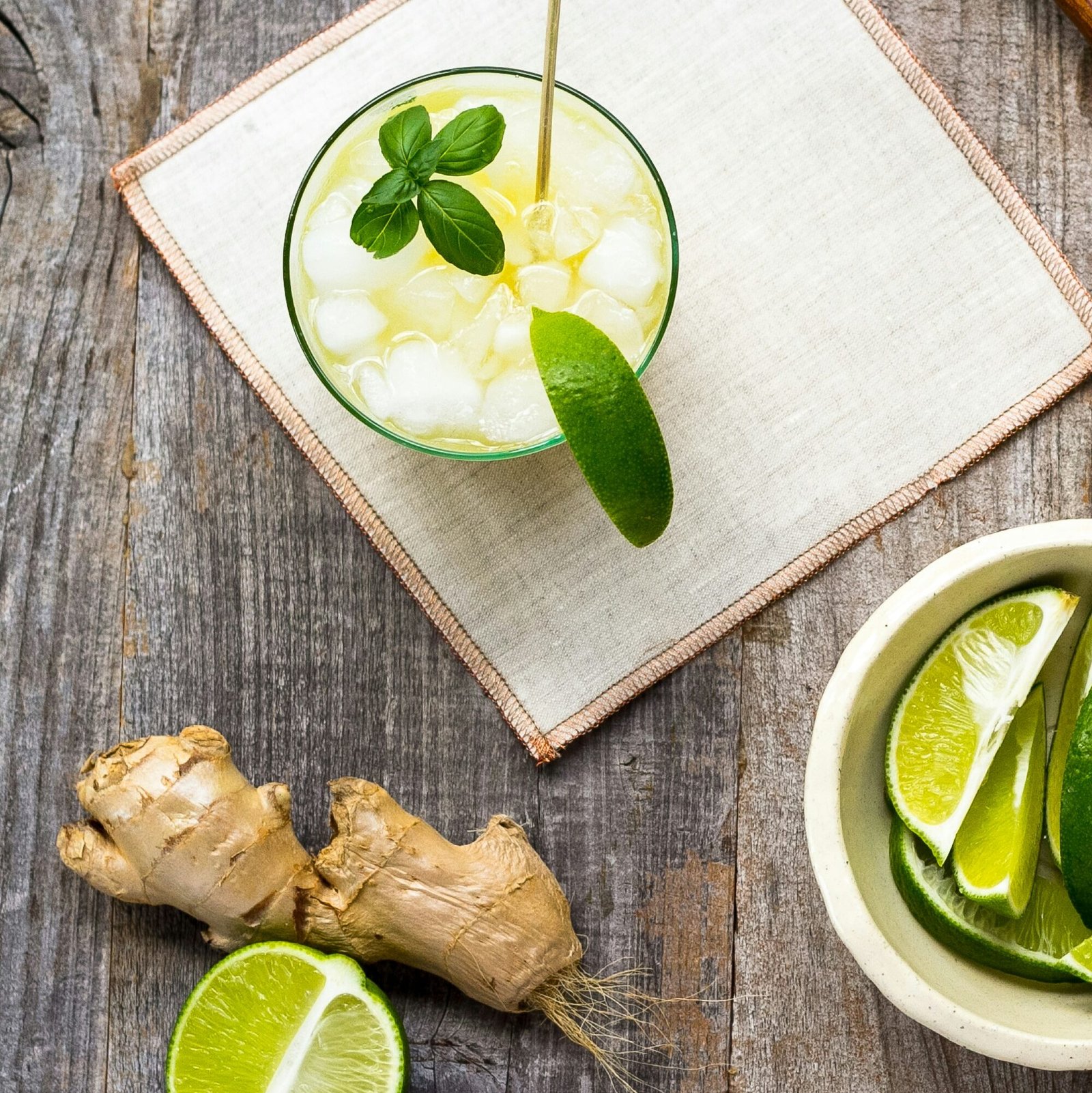 Cucumber, Ginger, and Lemon juice